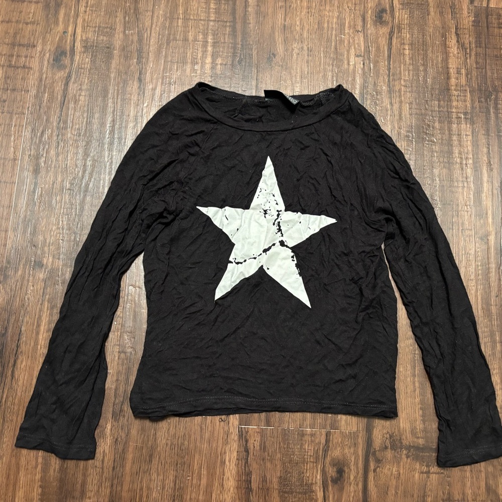 Chic 2 Chic Long Sleeve Kids Tee with Star Print girls M